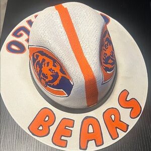 Chicago Bears Men's Hat - White and Orange